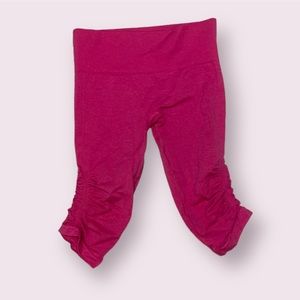 lululemon pink scrunched bottom leggings